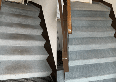 Teppichbodenreinigung Treppenhaus